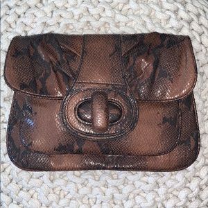 The Limited Snakeskin Clutch.